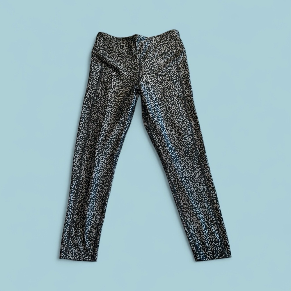 Marika Black and lilac Patterned Leggings